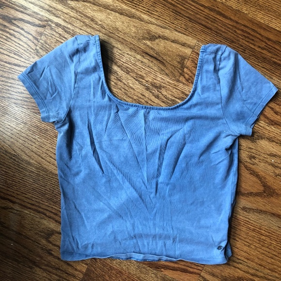 American Eagle Outfitters Tops - American Eagle XS Light Blue Crop Top